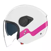 Nolan N20.2 визор Zefiro Мотошлем White Fuchsia Белый