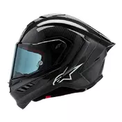 Alpinestars Supertech R10 Solid Мотошлем Black Gloss Черный