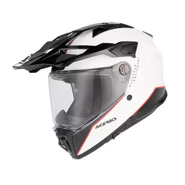 Acerbis Attack Мотошлем White Black Белый
