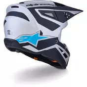 Alpinestars SM3 Heat Youth Motocross Enduro Мотошлем Ece06 Silver Blue Black Matte