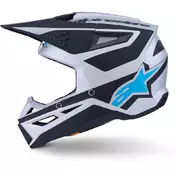 Alpinestars SM3 Heat Youth Motocross Enduro Мотошлем Ece06 Silver Blue Black Matte