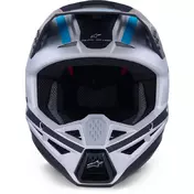 Alpinestars SM3 Heat Youth Motocross Enduro Мотошлем Ece06 Silver Blue Black Matte