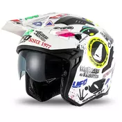 Ufo SHERATAN JET White Motorcycle Мотошлем