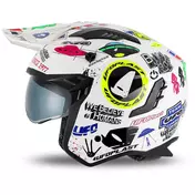 Ufo SHERATAN JET White Motorcycle Мотошлем
