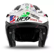 Ufo SHERATAN JET White Motorcycle Мотошлем