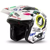 Ufo SHERATAN JET White Motorcycle Мотошлем