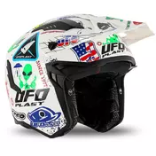 Ufo SHERATAN JET White Motorcycle Мотошлем