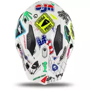 Ufo SHERATAN JET White Motorcycle Мотошлем