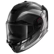 SHARK Spartan GT Pro Ritmo Carbon integralhelm Matt Carbon / Silver Chrome