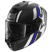 SHARK Spartan RS Carbon Shawn integralhelm Matt Carbon / Blue / Silver