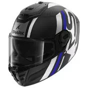 SHARK Spartan RS Carbon Shawn integralhelm Matt Carbon / Blue / Silver