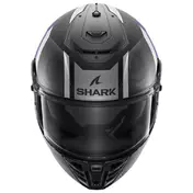 SHARK Spartan RS Carbon Shawn integralhelm Matt Carbon / Blue / Silver