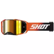 SHOT LITE SOLID Orange Black Cross Enduro Motorcycle Mask