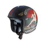 Premier Jet Classic Pin Up 9 Bm Мотошлем Черный