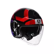 Agv Eteres E2206 Camogli Мотошлем Red Purple Красный