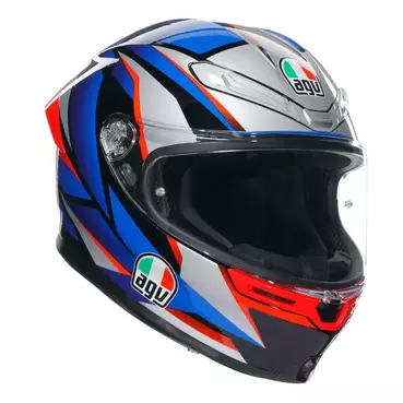 AGV K6 S Slashcut E2206 MPLK integralhelm Black / Blue / Red