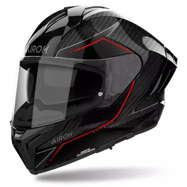 AIROH Matryx Carbon integralhelm Carbon / Red Gloss