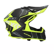 Acerbis X-track 2206 Мотошлем Black Yellow Fluo Желтый