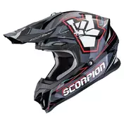 Scorpion Vx-16 Evo Air Rok Мотошлем Grey Red Серый