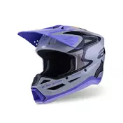 Alpinestars Sm3 Jettson Мотошлем Grey Purple Фиолетовый