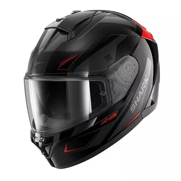 Shark Ridill 2 Mekarium Мотошлем Black Red Красный