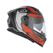 Acerbis X-way Graphic Мотошлем Orange Grey Оранжевый