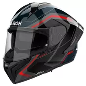 AIROH Matryx Wide integralhelm Black / Red Gloss