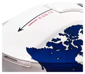 C5 Globe Blue Бело-синий