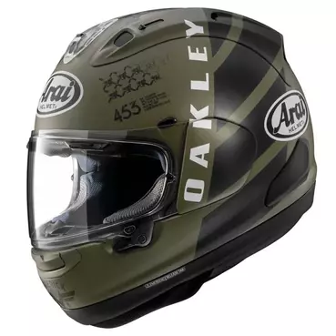 ARAI RX-7V Evo Maverik Oakley integralhelm dark green / black