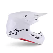 Alpinestars Sm7 2206 Solid Мотошлем White Glossy Белый