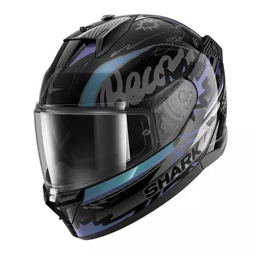 Shark D-skwal 3 Streetrush Мотошлем Black Green Черный