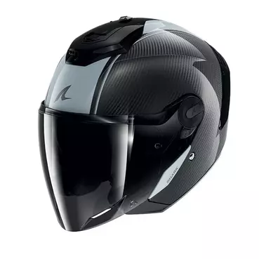Shark Rs Jet Carbon Skin Мотошлем Silver Серый