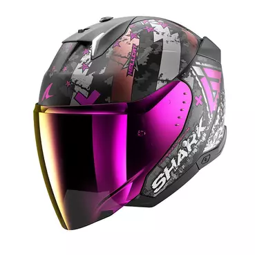 Shark Skwal I3 Jet Hellcat Mat Мотошлем Purple Фиолетовый