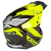 Klim F3 Carbon Мотошлем Lightning Hi Vis Желтый