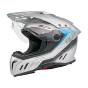 O Neal Sierra Rs Echo Мотошлем Gray Blue Синий