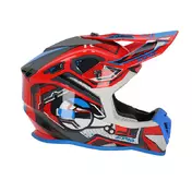 Acerbis Linear 2206 Мотошлем Red Blue Красный