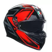 Agv K3 E2206 Compound Мотошлем Black Red Красный