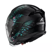 Shark Skwal Jet Reptaia Мотошлем Black Teal Черный