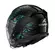 Shark Skwal Jet Reptaia Мотошлем Black Teal Черный
