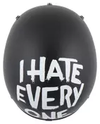 Retro I Hate Everyone Черно-белый