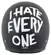 Retro I Hate Everyone Черно-белый