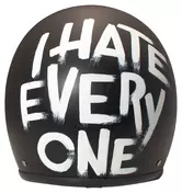 Retro I Hate Everyone Черно-белый