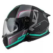 NZI Combi 3 Duo Modularhelm Black / Antracite / Turquoise / Antracite S / Antracite V Matt