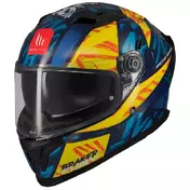 MT Helmets Braker SV Fury integralhelm синий / желтый