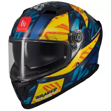 MT Helmets Braker SV Fury integralhelm синий / желтый