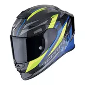 SCORPION EXO-R1 EVO Carbon Air Runner integralhelm Black / Blue / Fluo Yellow