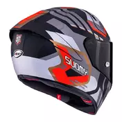 Suomy Sr-gp Evo Infrared Мотошлем Matte Gray Red Серый