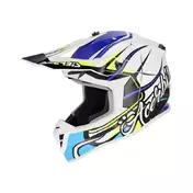 Acerbis Linear 2206 Мотошлем White Blue Белый
