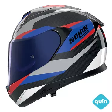 Nolan X-904 Ultra Carbon Quin Мотошлем Calibro Blue Синий
