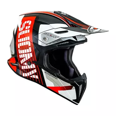 Suomy X-wing Amped Мотошлем Black Red Красный